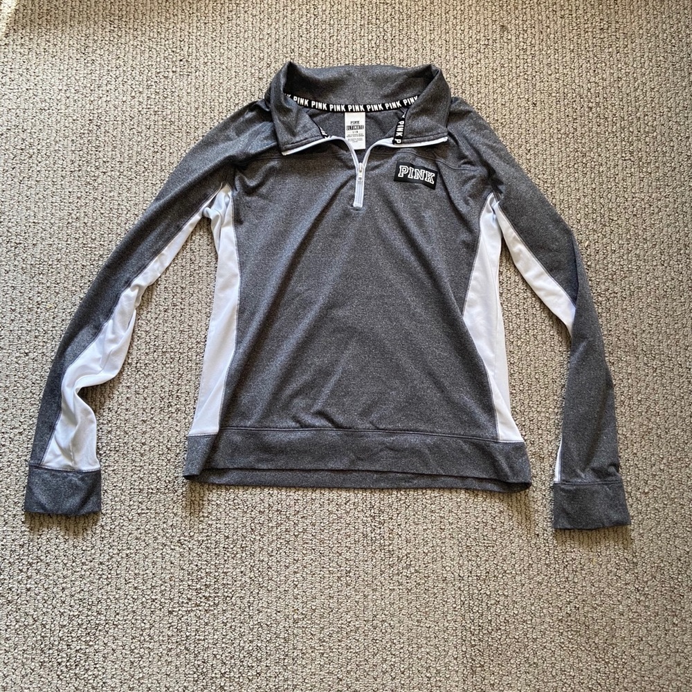 Pink quarter zip pullover